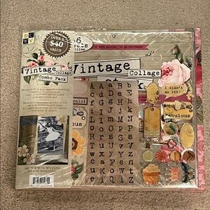 DCWV Vintage Collage Combo Pack- NEW